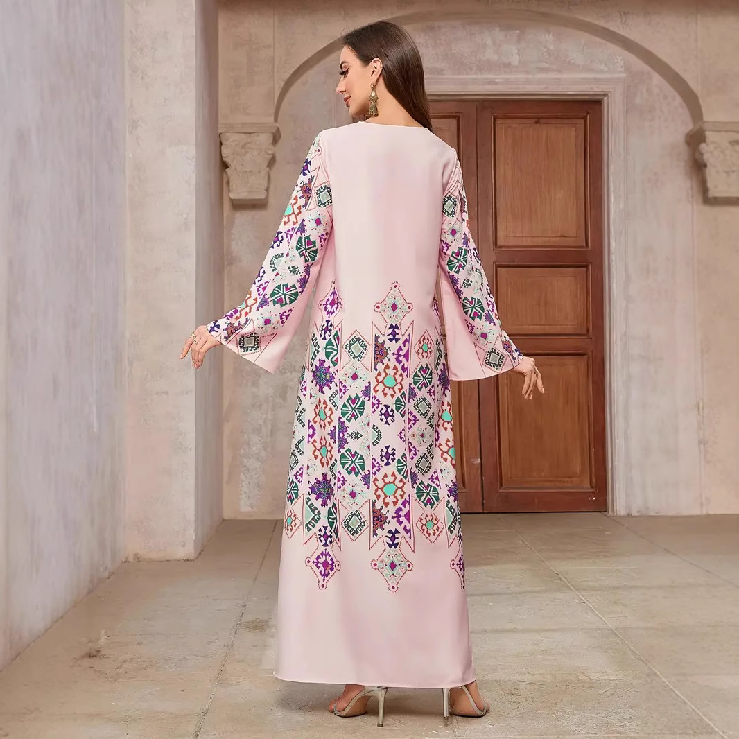 Elegant Womens Maxi Dress New V-Neck Long Robe A-Line Evening Gown